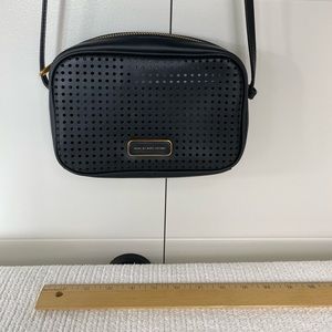 Marc jacobs perforated leather cross body bag with shoulder strap